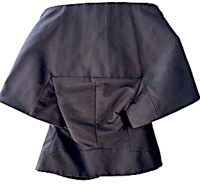 GARETH PUGH UK, NEW. Black Cotton/Silk Avant Garde Jacket