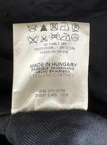 Stella McCartney UK. Navy Blue Lace Silk, Cut Outs Lined Dress