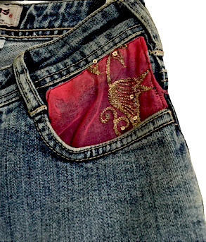Parasuco Extreme Fit Adorned/Embellished Jeweled Cult Denim Parasuco Extreme Fit Adorned/Embellished Jeweled Cult Denim