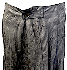 Yohji Yamamoto Japan. COLLECTION. Grey Cotton Animal Print Maxi Skirt