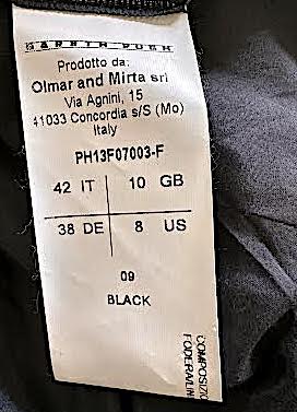 GARETH PUGH UK, NEW. Black Cotton/Silk Avant Garde Jacket