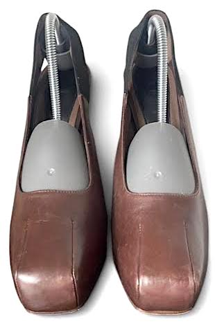 Marni Italy. Brown Leather Platform Chunky Heels Sz 39.5IT 9 US