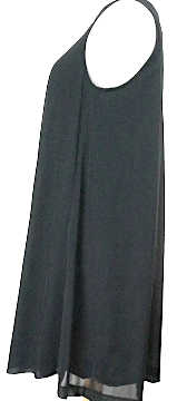 Yohji Yamamoto Japan. Y's Bis Black Techpoly/Cupra Dress