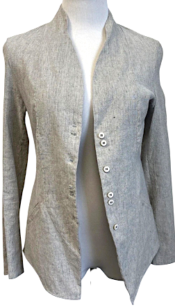 Transit Par Such Italy. Grey Linen/Viscose Blend Summer Weight Blazer