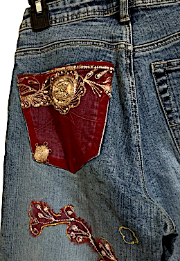 Parasuco Extreme Fit Adorned/Embellished Jeweled Cult Denim