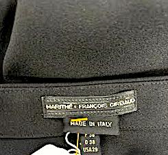 Marithe + Francois Girbaud Black Flowy Midi Skirt