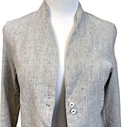 Transit Par Such Italy. Grey Linen/Viscose Blend Summer Weight Blazer