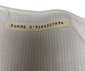 Forme D’Expression Italy. Linen/cotton beige white layered raw edge Skirt