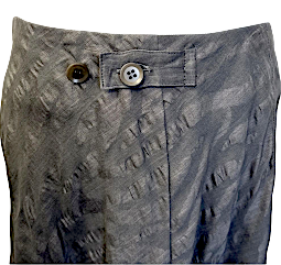 Yohji Yamamoto Japan. COLLECTION. Grey Cotton Animal Print Maxi Skirt