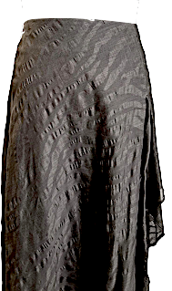 Yohji Yamamoto Japan. COLLECTION. Grey Cotton Animal Print Maxi Skirt