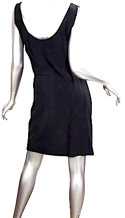 Loris Azzaro Paris. Little Black Classic Knee-Length Sleeveless Sheath