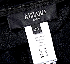 Loris Azzaro Paris. Little Black Classic Knee-Length Sleeveless Sheath