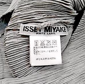 Issey Miyake Japan. White Label. Grey Pleats Please Rare Midi Length Dress with Circle Accents
