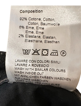 Haikure Formentera Italy. NEW W/TAGS Crop Black Wash / Dark Rinse Size 27 Jeans
