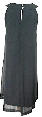 Yohji Yamamoto Japan. Y's Bis Black Techpoly/Cupra Dress