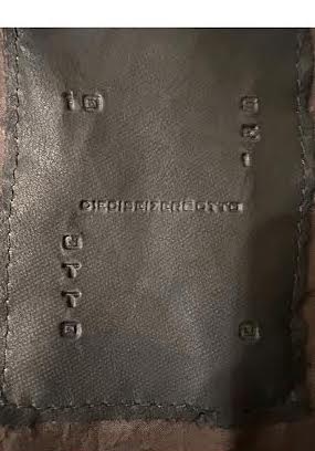 10SEI00TT0 Dieciseizerootto. Italy. Giacca Crust Brown Leather Layers Blazer