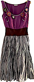 Miu Miu Italy. Brown Croc Pattern Leather Shoulder Bag / Hand Bag / Crossbody Bag