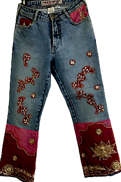 Parasuco Extreme Fit Adorned/Embellished Jeweled Cult Denim Parasuco Extreme Fit Adorned/Embellished Jeweled Cult Denim