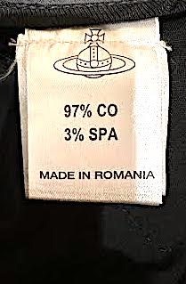 Vivienne Westwood UK. Anglomania Steel Gray Tube Pipe Pants