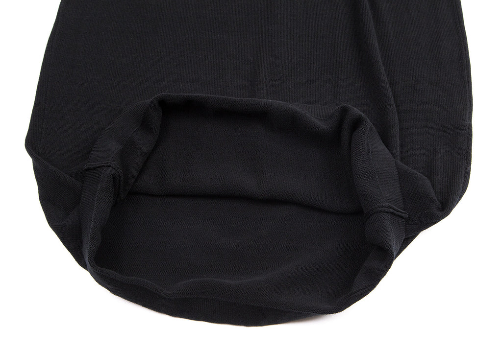 Yohji Yamamoto Japan. Y's Black V-neck Knit Dress