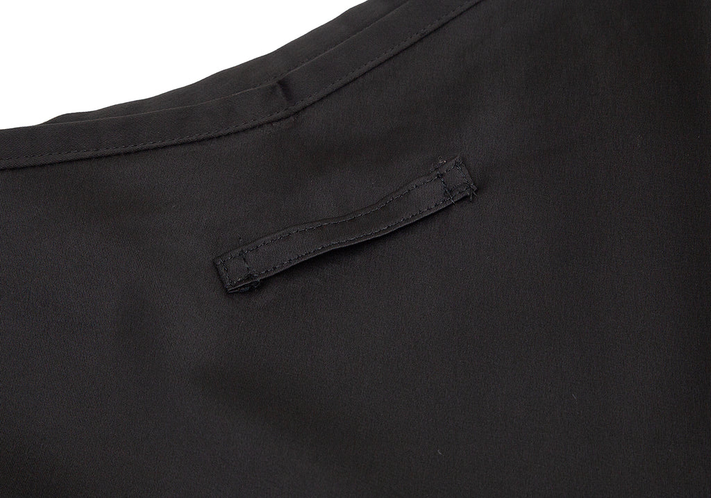 Jean-Paul GAULTIER Paris. FEMME, Black Acetate Blend Asymmetrical Shiny Skirt