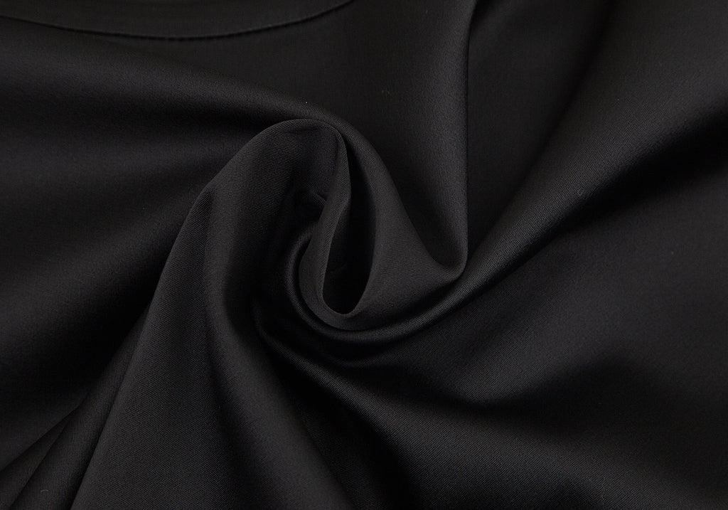 Jean-Paul GAULTIER Paris. FEMME, Black Acetate Blend Asymmetrical Shiny Skirt