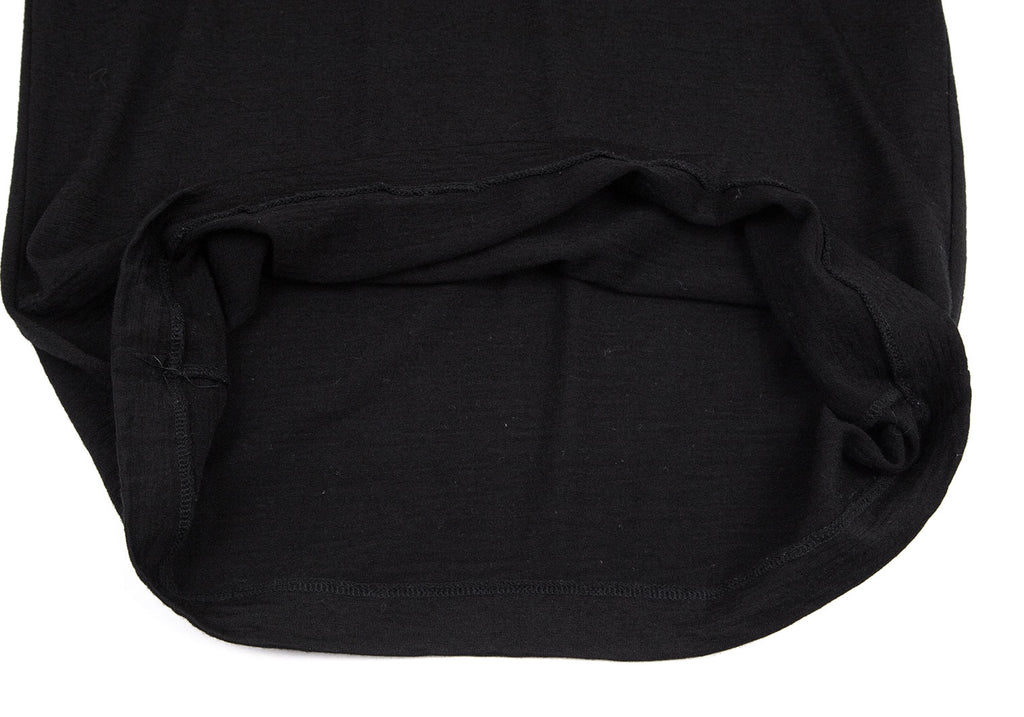 Comme des Garcons Japan. Tricot Black Wool High-neck Top