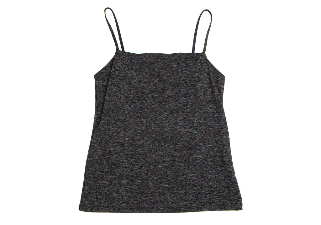 ISSEY MIYAKE JAPAN. FETE Charcoal Color Rayon Blend Stretch Camisole Top
