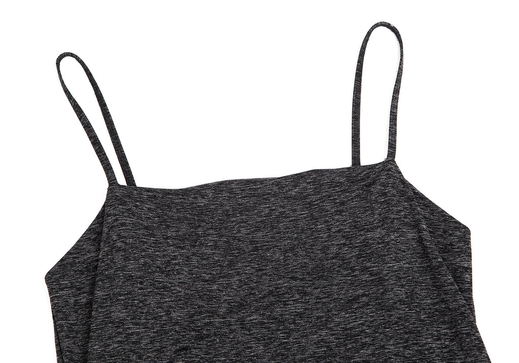 ISSEY MIYAKE JAPAN. FETE Charcoal Color Rayon Blend Stretch Camisole Top