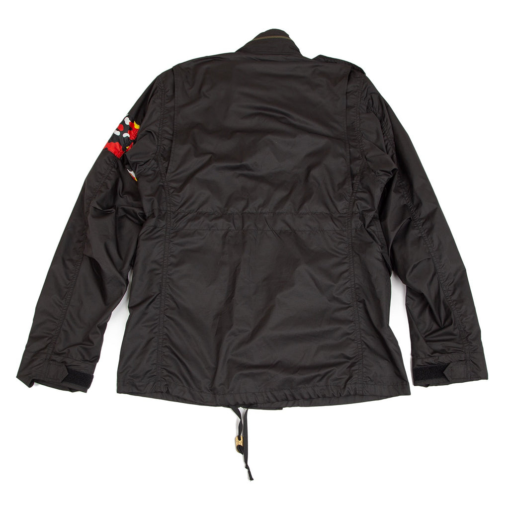 MIHARA YASUHIRO×GIANT KILLING JAPAN. Unisex Black Lining Camouflage Hooded Blouson Coat