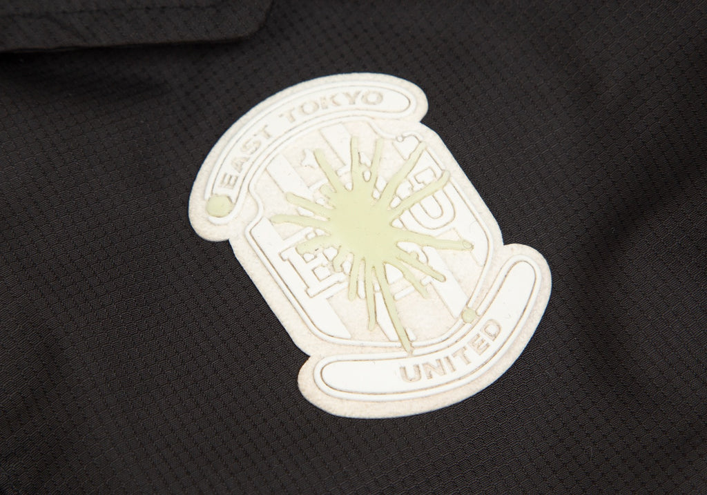 MIHARA YASUHIRO×GIANT KILLING JAPAN. Unisex Black Lining Camouflage Hooded Blouson Coat