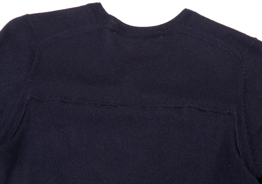 COMME des GARCONS COMME des GARCONS JAPAN. Navy/Grey Docking Dress Navy