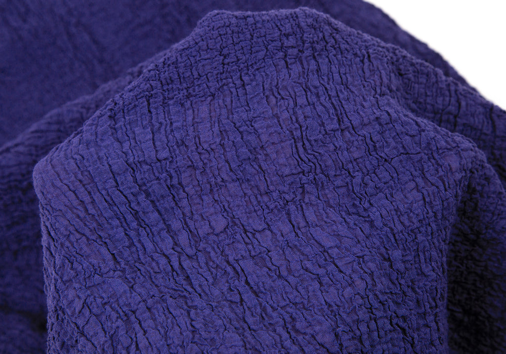 ISSEY MIYAKE Japan. "me" Eggplant Color Cauliflower Striped Dress