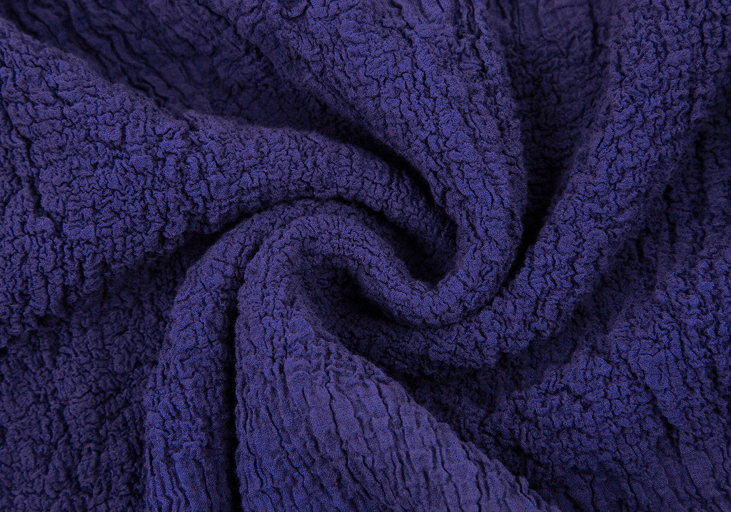 ISSEY MIYAKE Japan. "me" Eggplant Color Cauliflower Striped Dress