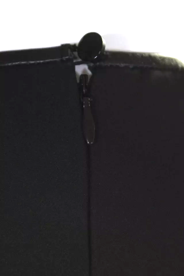 Blugirl Blumarine ITALY. ANNA MOLINARI. Black Faux Leather Mini Dress Sleeveless Faux Leather Mini Dress