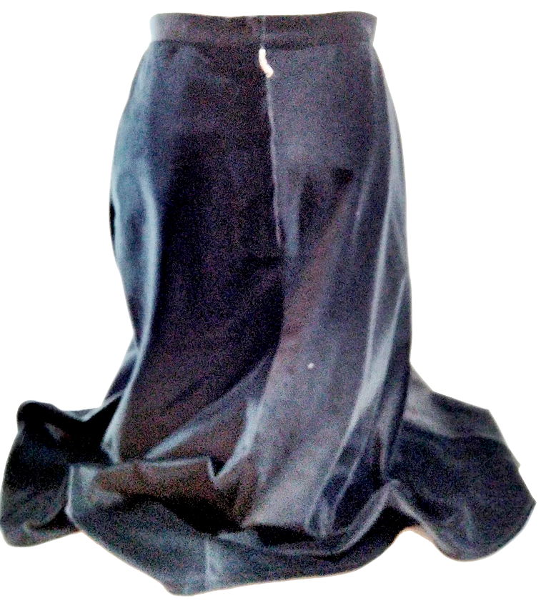 DOLCE&GABBANA ITALY. Vintage Black Cotton, Cupro Spandex Blend Skirt