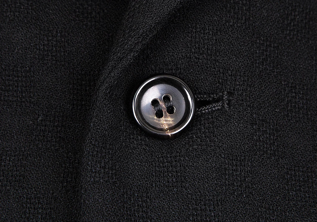 COMME des GARCONS JAPAN. TRICOT. Black Wool Jacquard Jacket