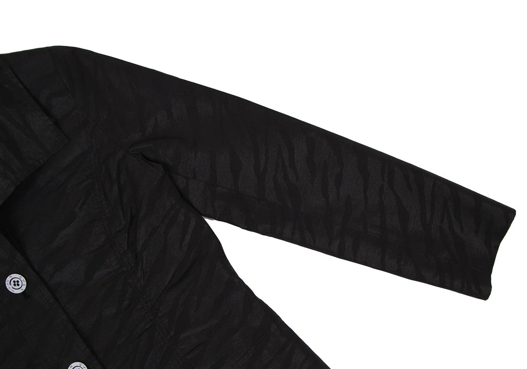 KRIZIA Paris. EVEX by KRIZIA Tiger Black Jacquard Luster Jacket