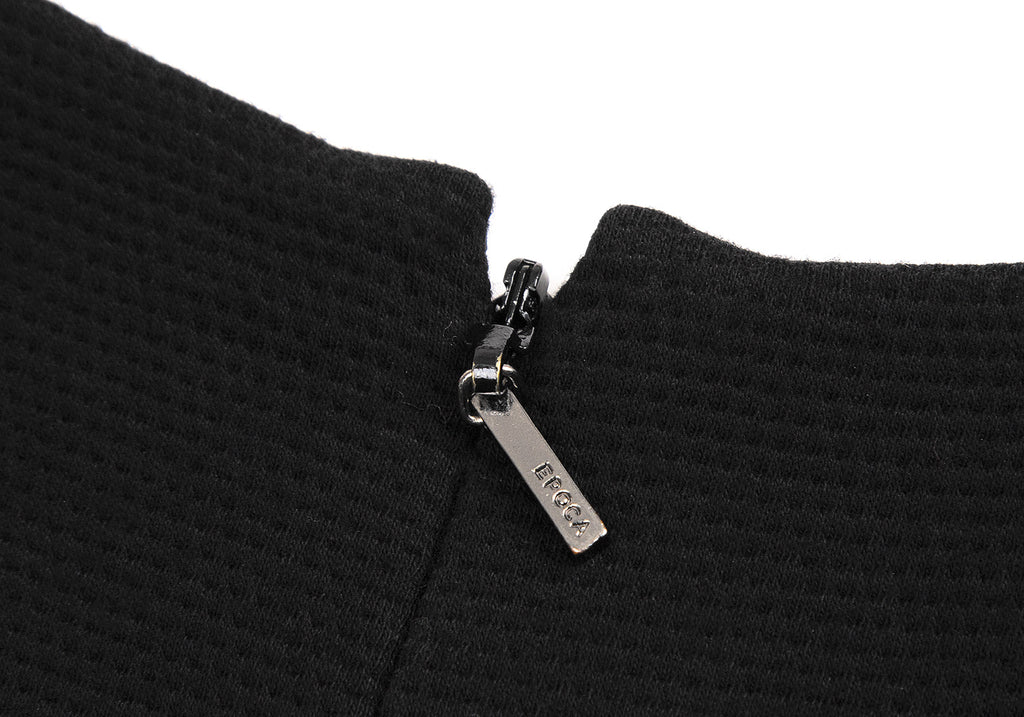 ISSEY MIYAKE JAPAN. Black EPOCA Cotton Sleeveless Dress