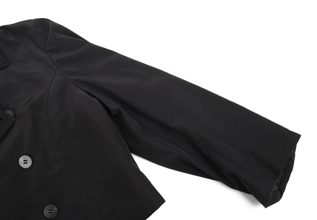 COMME des GARCONS JAPAN. TRICOT. Black Quilting Lining Cropped Short Jacket