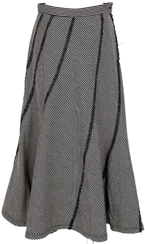 Proenza Schouler NYC. Black Belted Full-zip Black Cotton/Spandex Mini Skirt