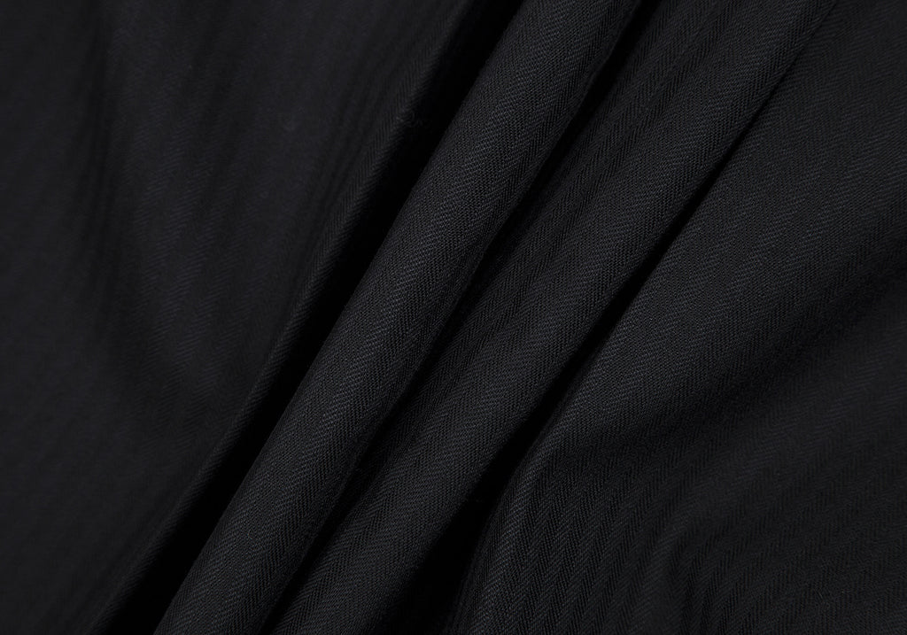 UNITED ARROWS JAPAN. Black Wool Stripe Pants