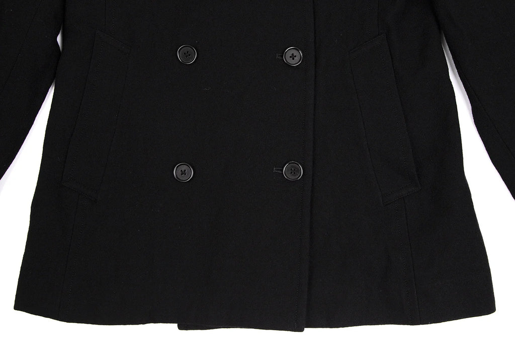 MARGARET HOWELL LONDON/TOKYO. Black Wool Pea Coat