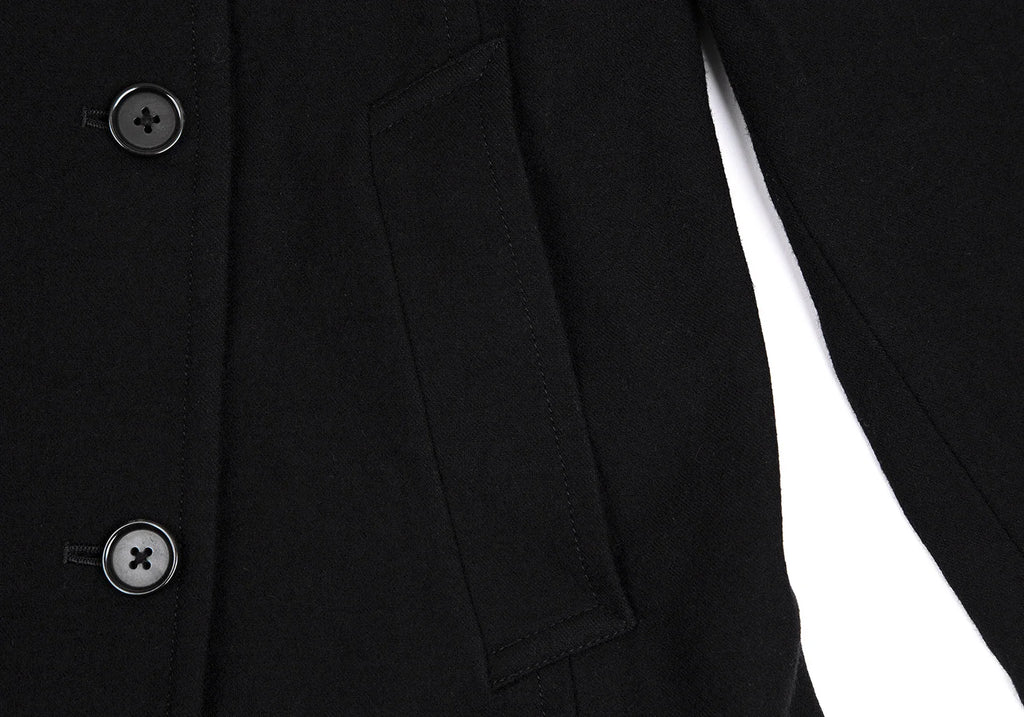 MARGARET HOWELL LONDON/TOKYO. Black Wool Pea Coat
