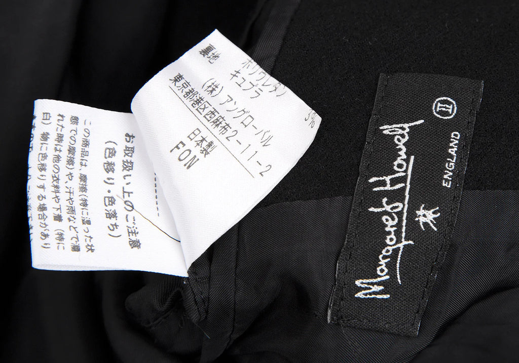 MARGARET HOWELL LONDON/TOKYO. Black Wool Pea Coat