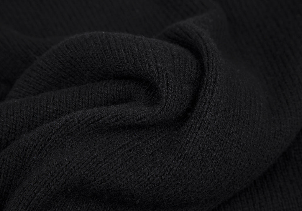 Loewe Madrid. Black Cashmere Knit Cardigan