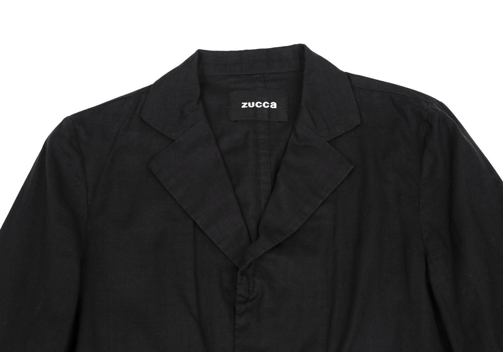 ISSEY MIYAKE JAPAN. zucca Black Cotton Jacket