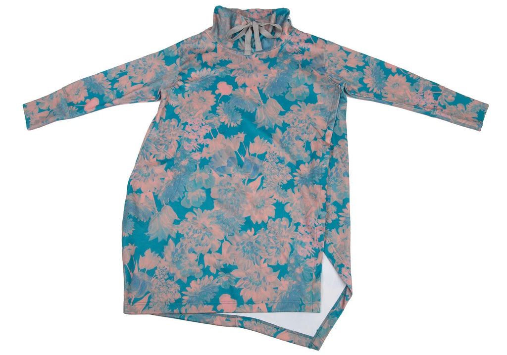 SENSOUNICO JAPAN. Cube-Cube Floral Printed Dress