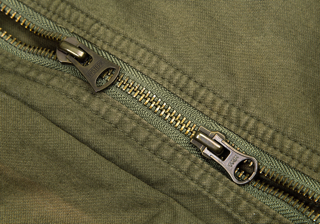 HYSTERIC GLAMOUR JAPAN. Military Green Fur Military Blouson Jacket/Coat