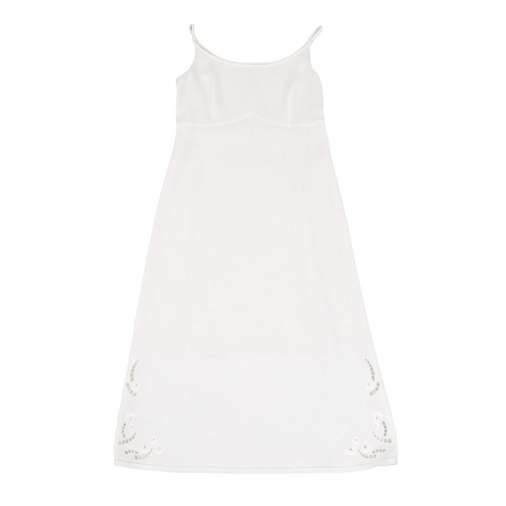 KEITA MARUYAMA JAPAN. White Bora Lace Embroidered Cami Dress
